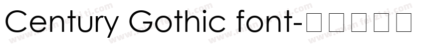 Century Gothic font字体转换